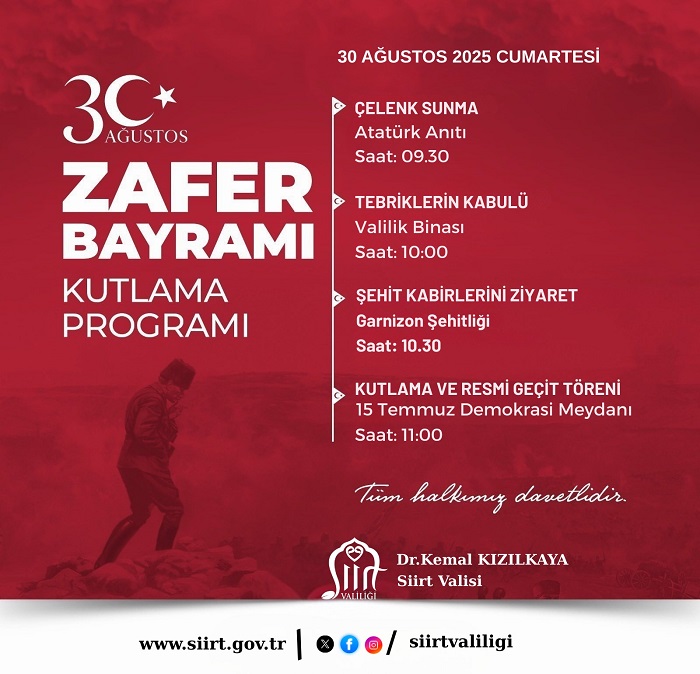 30 Ağustos Zafer Bayramı Coşkuyla Kutlanacak