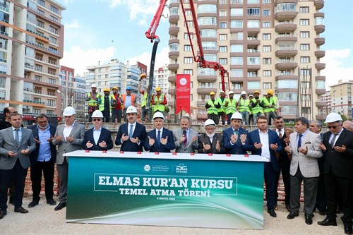 Elmas Kuran Kursu Temel Atma Töreni Valimiz İbrahim Akın’ın Katıldığı Tören ile Gerçekleşti