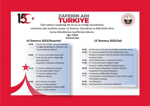 ZAFERİN ADI TÜRKİYE