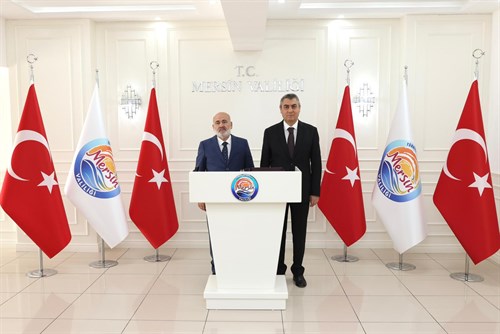 İÇİŞLERİ BAKAN YARDIMCISI SAYIN MEHMET SAĞLAM, VALİMİZ SAYIN ATİLLA TOROS'U ZİYARET ETTİ