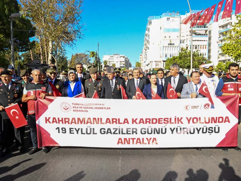 Antalya’da 19 Eylül Gaziler Günü Kutlandı