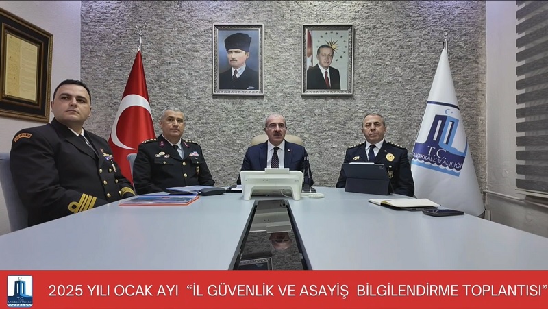 Valimiz  Doç. Dr. Ömer TORAMAN;  2025 yılı Ocak ayı “İl Güvenlik ve Asayiş Bilgilendirme Toplantısı’’  Gerçekleştirdi