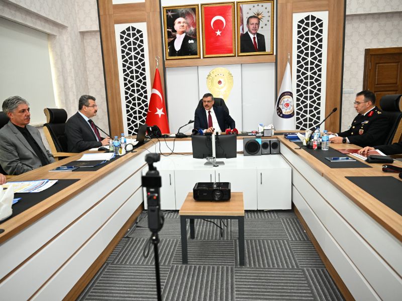 İl Asayiş Değerlendirme Toplantısı" Vali Mustafa Çiftçi Başkanlığında Gerçekleştirildi