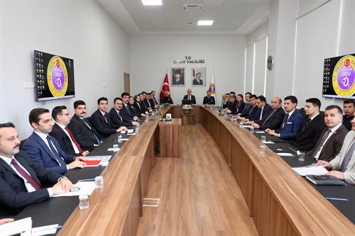 Nisan Ayı İl Güvenlik ve Asayiş Koordinasyon Toplantısı Yapıldı