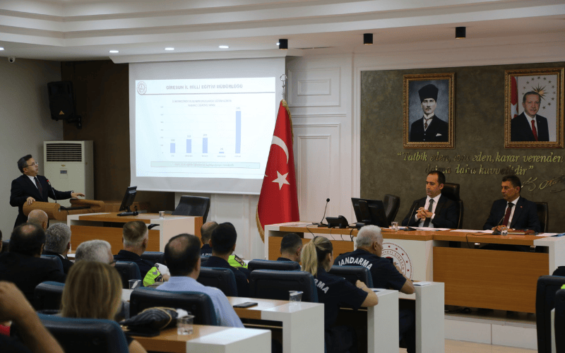 Giresun’da “2025-2026 Eğitim-Öğretim Yılı 1. Dönem Tedbirleri Toplantısı” Düzenlendi