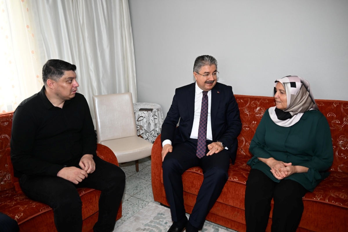 Vali Yılmaz, Şehidimiz Orman Muhafaza Memuru Muzaffer Çirkin'in Ailesini Kadirli İlçemizdeki Evlerinde Ziyaret Etti