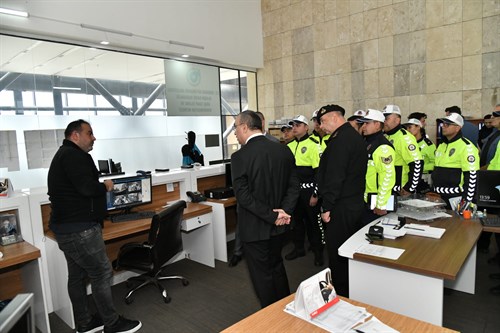 Vali Soytürk Trafik Haftası Münasebetiyle Otobüs Terminalini Ziyaret Etti