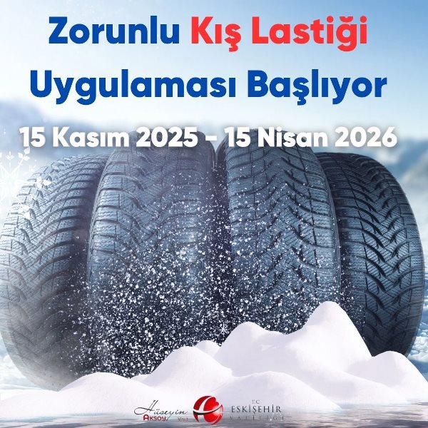 15 Kasım'da Kış Lastiği Zorunluluğu Başlıyor