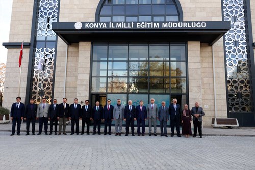 Valimiz İbrahim Akın, İl Milli Eğitim Müdürlüğünde Değerlendirme Toplantısına Katıldı