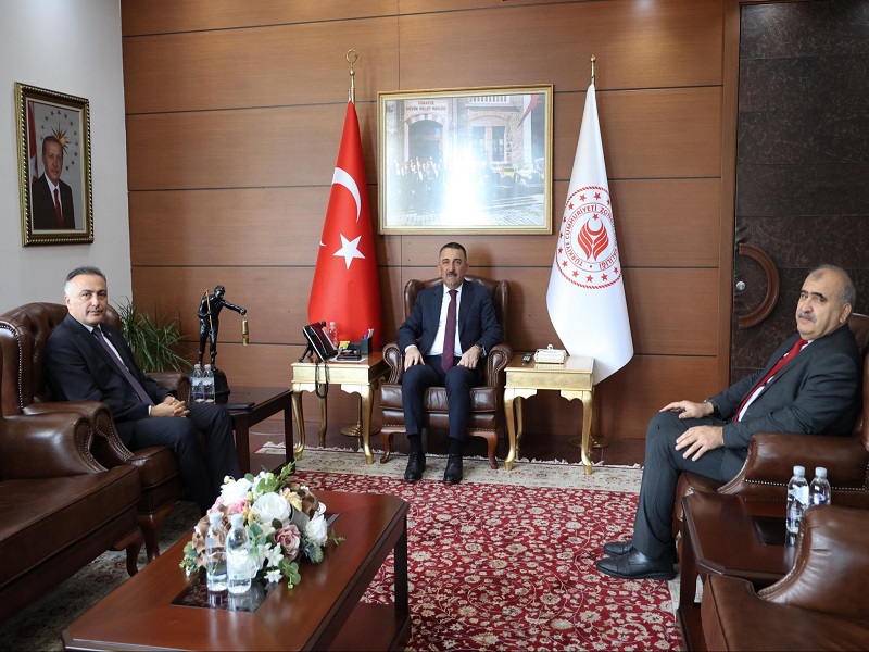 Tarım ve Orman Bakanlığı Gıda ve Kontrol Genel Müdürü Dr. Ersin Dilber, Vali Osman Hacıbektaşoğlu’nu Ziyaret Etti