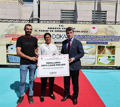 Valimiz Önder BAKAN, Güneş Enerjisi Sistemli Hayvancılık Çadırları ve Sera Örtülerinin Üreticilerimize Teslim Edildiği Törene Katıldı