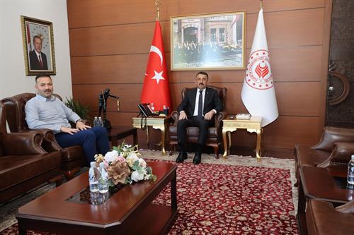 AK Parti Zonguldak İl Başkanı Mustafa Çağlayan, Vali Osman Hacıbektaşoğlu'nu Ziyaret Etti