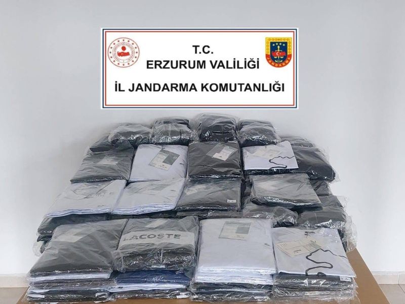 Horasan’da Kaçak Giyim Ürünlerine Yönelik Operasyon