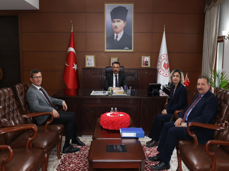 Vali Osman Hacıbektaşoğlu, Tabiat Varlıkları Komisyonu Başkanı İsmail İlhan Altınok Ve Beraberindeki Heyeti Kabul Etti