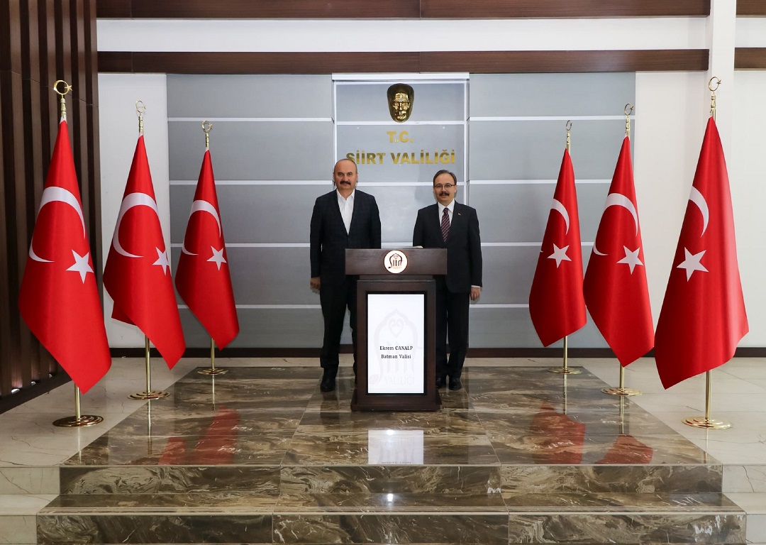 Valimizde Siirt Valisi Kızılkaya’ya Nezaket Ziyareti