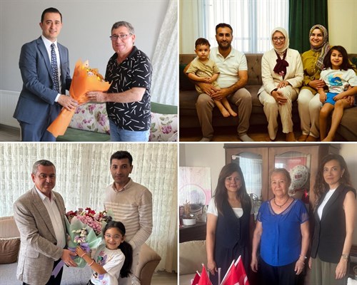 15 TEMMUZ DEMOKRASİ VE MİLLÎ BİRLİK GÜNÜ ANMA ETKİNLİKLERİ KAPSAMINDA, ŞEHİT AİLELERİMİZ VE GAZİLERİMİZ EVLERİNDE ZİYARET EDİLDİ