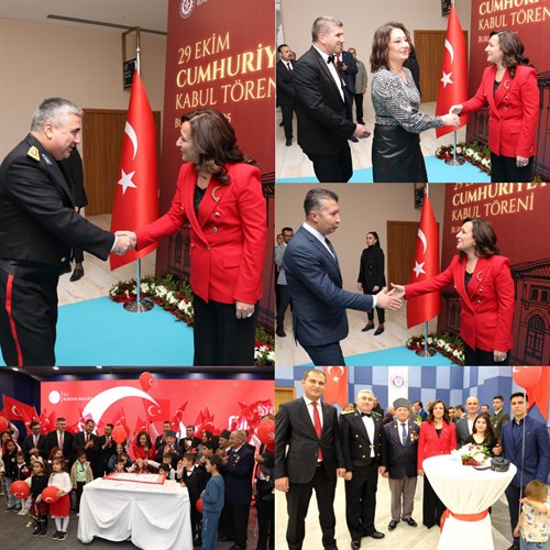 VALİ TÜLAY BAYDAR BİLGİHAN’IN EV SAHİPLİĞİNDE, CUMHURİYETİMİZİN İLANININ 102. YIL DÖNÜMÜ MÜNASEBETİYLE KABUL TÖRENİ DÜZENLENDİ.