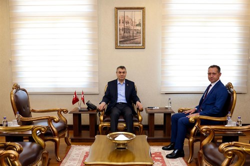 VALİMİZ SAYIN ATİLLA TOROS, ÇAMLIYAYLA BELEDİYE BAŞKANI MEHMET FATİH SOFU İLE GÖRÜŞTÜ