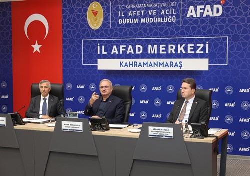İçişleri Bakan Yardımcısı Sayın Münir Karaloğlu Kahramanmaraş’ta İncelemelerde Bulundu