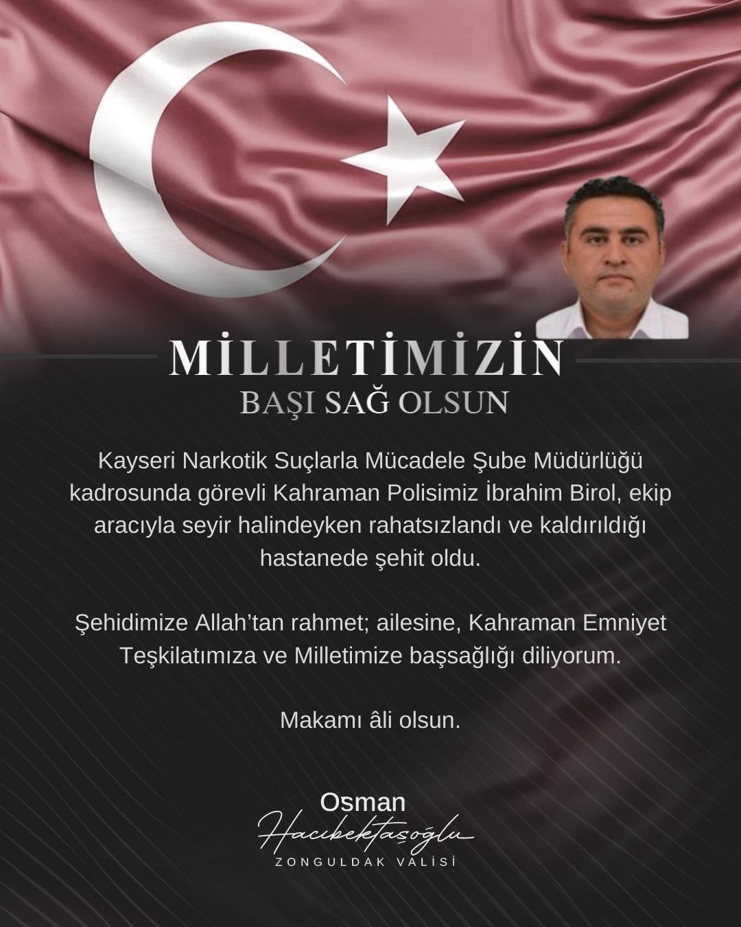 Polis Memuru İbrahim Birol Şehit Oldu