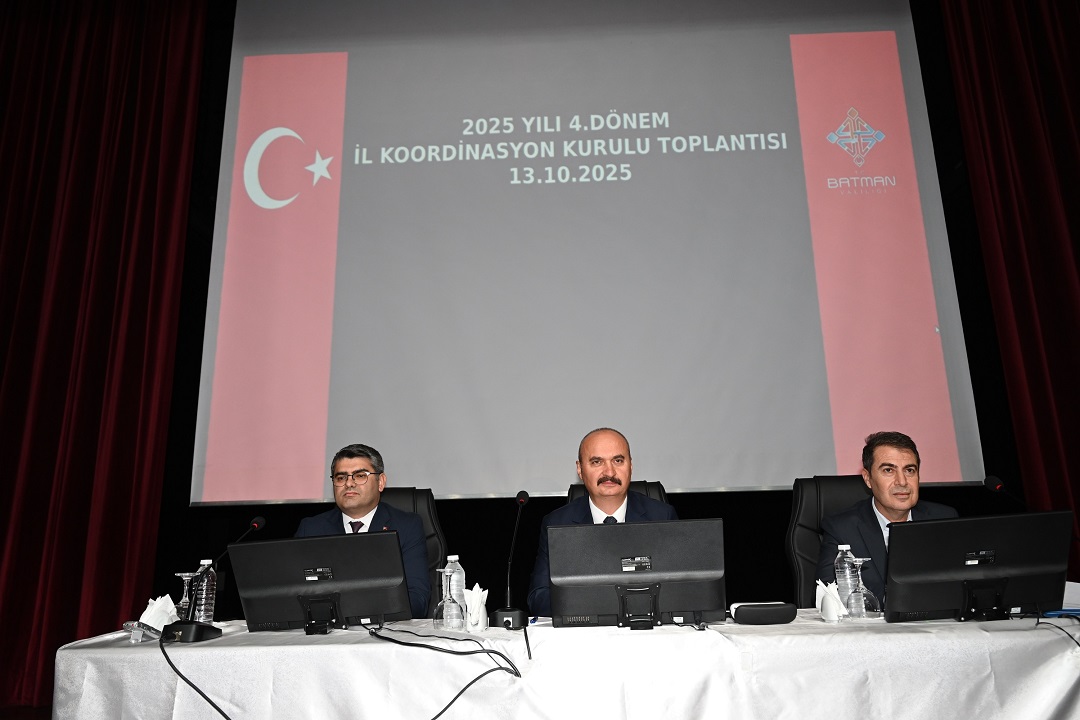 Batman’da 2025 Yılı 4. Dönem İl Koordinasyon Kurulu Toplantısı Gerçekleştirildi