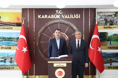 Çevre, Şehircilik ve İklim Değişikliği Bakanımız Sayın Murat Kurum Valiliğimizi Ziyaret Etti.
