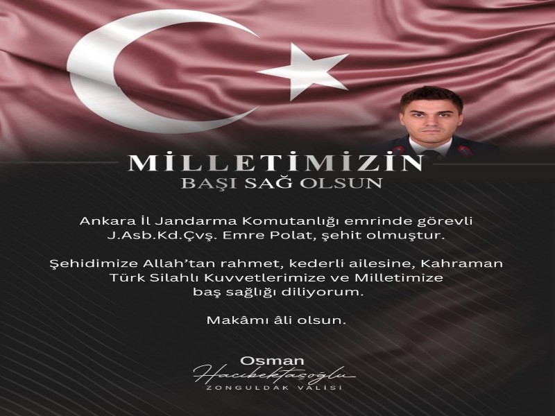 J.Asb.Kd.Çvş. Emre Polat Şehit Oldu