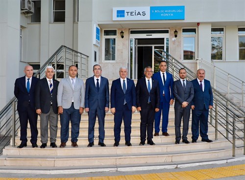 Valimiz İbrahim Akın, Türkiye Elektrik İletim A.Ş. (TEİAŞ) 9. Bölge Müdürlüğünü Ziyaret Etti
