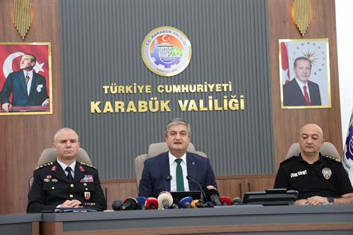 Eylül Ayı Güvenlik Değerlendirme Toplantısı, Valimiz Sayın Mustafa Yavuz Başkanlığında Gerçekleştirildi.