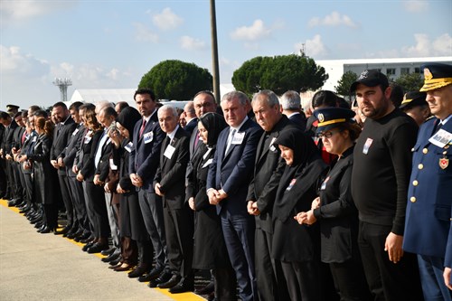 Şehitlerimizin Naaşı Çorlu Atatürk Havalimanı’nda Karşılandı